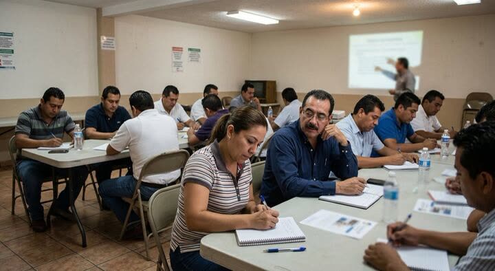 Sesión en salón multiusos