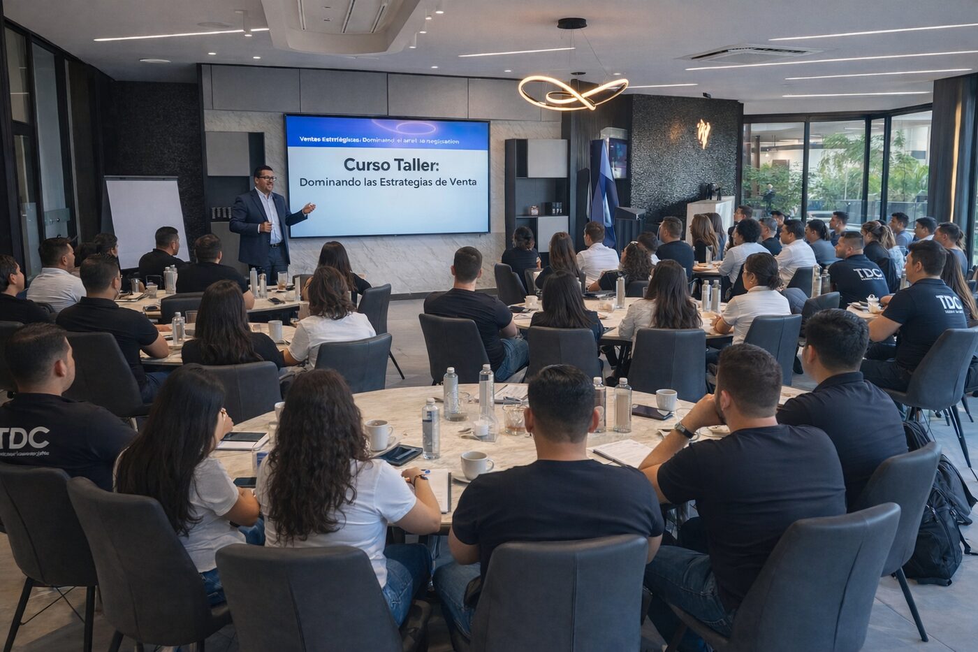 Sesión en vivo del Curso Taller de Ventas Estratégicas con un grupo de participantes